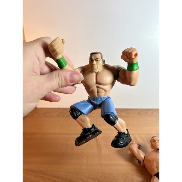 2 WWE Power Slammers John Cena And Randy Ortin - Picture 7 of 16